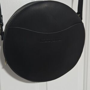 Round Black Crossbody Bag